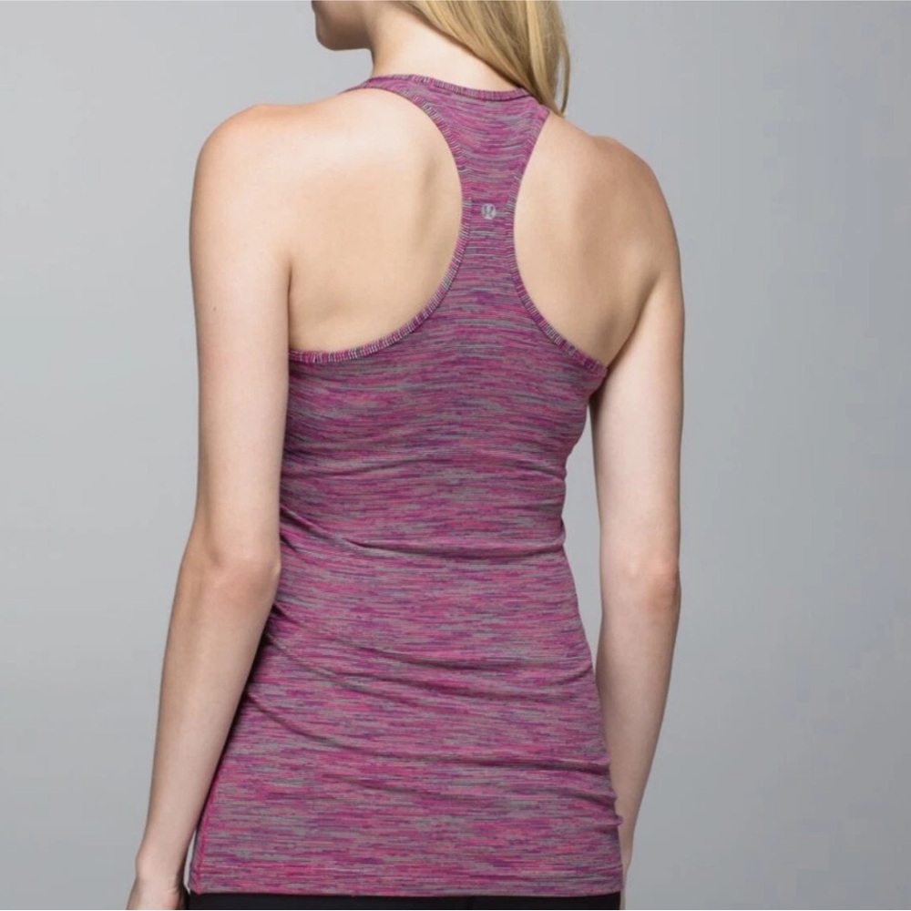 Lululemon Racerback Tank Size 6 Jeweled Magenta Wee Are From Space Stretch**
